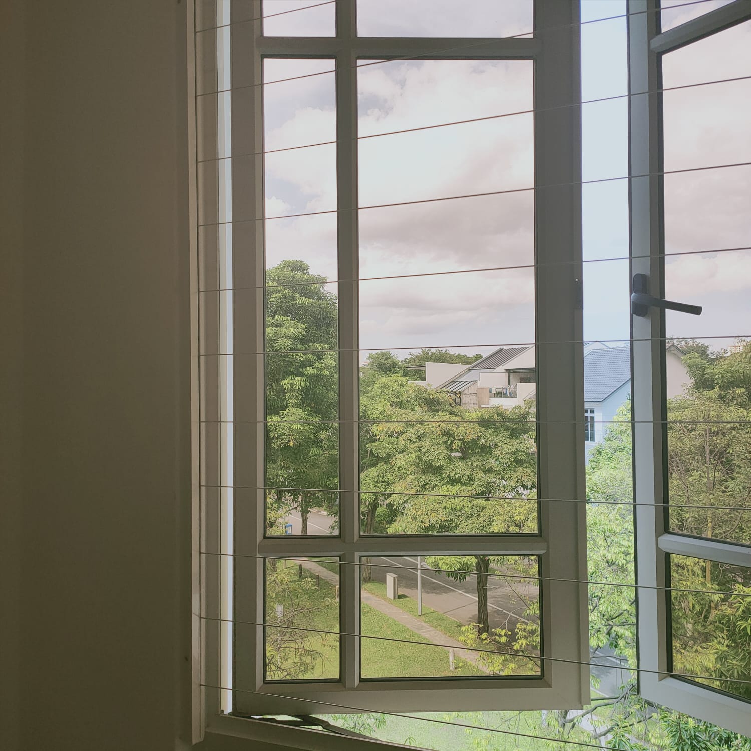 This is a Picture of Invisible Grille installed at East Coast, horizontal line, 37 Jalan Sempadan, Tower 6